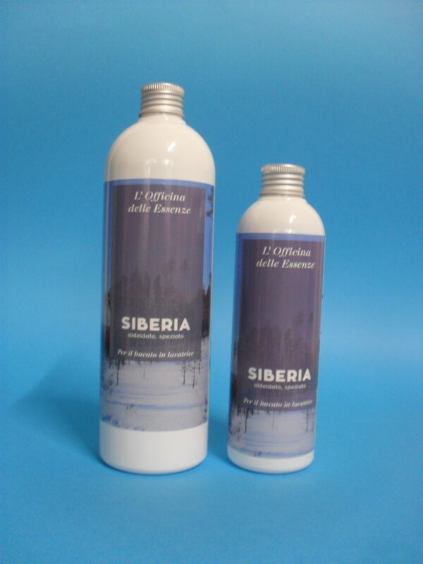 Profumo per bucato-essenza SIBERIA – flaconi da 250 ml e 500 ml – L’Officina delle Essenze – fragranza aldeidata e speziata
