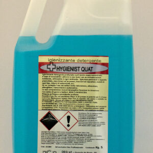 HYGIENIST QUAT DEG detergente igienizzante superconcentrato, flaconi da 1, 5 e 10 kg per superfici lavabili