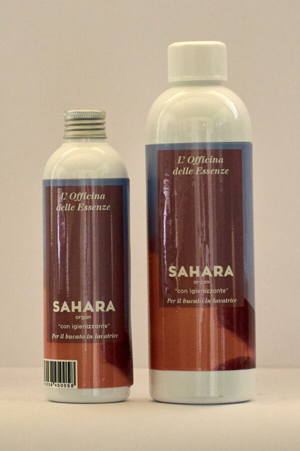 Essenza SAHARA DEG per bucato, flaconi da 250 ml e 500 ml con profumo caldo e speziato ispirato al deserto