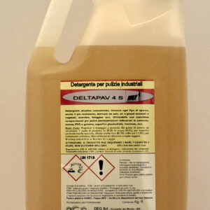 DELTAPAV 4S DEG detergente sgrassante per pavimenti industriali, flaconi da 6 a 30 kg con profumo all’eucalipto