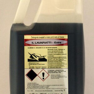 IL LAVAPIATTI EXTRA DEG detergente super concentrato per stoviglie, flaconi da 5 a 25 kg per lavaggio manuale professionale