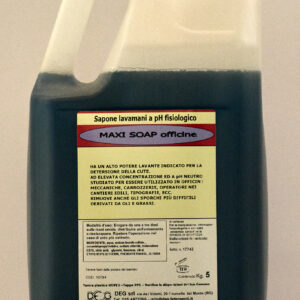 MAXI SOAP OFFICINE DEG sapone lavamani per officine, flacone da 5 kg con formula efficace e delicata