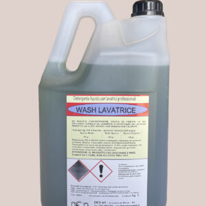 Detergente liquido concentrato per lavatrice professionale DEG, flacone da 5 kg per bucato industriale, efficace contro lo sporco ostinato