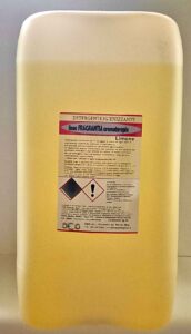 Lavapavimenti profumati Fragrantia DEG Detergenti in confezioni da 5 e 25 kg, disponibili in varie profumazioni a lunga durata