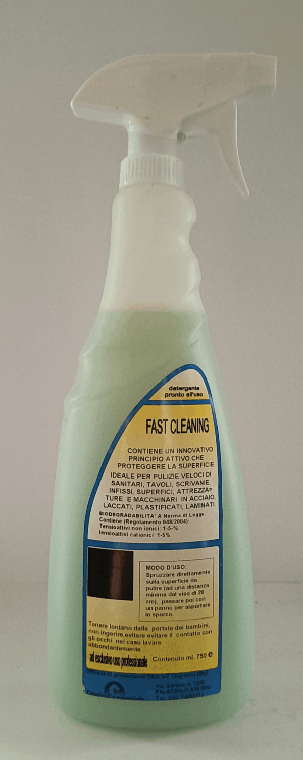 Detergente igienizzante spray FAST CLEANING da 750 ml – DEG Detergenti