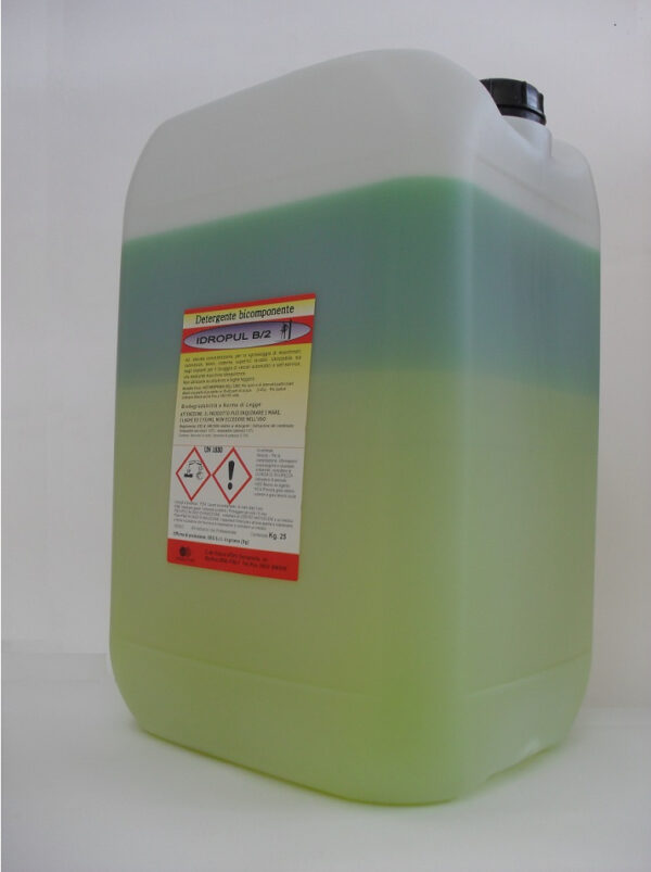 Idropul B2 – Detergente bifasico schiumogeno a pH alcalino per autolavaggi | DEG SRL | Formati 5-10-25kg