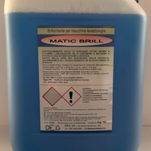 Brillantante MATIC BRILL Bluline Deg per lavastoviglie professionali, ottimo in acque con alta durezza