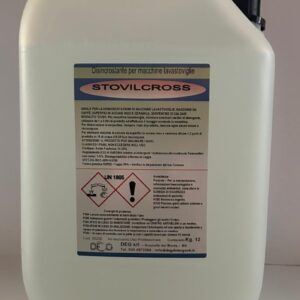 Disincrostante acido STOVILCROSS Bluline per lavastoviglie, caffettiere, superfici in acciaio inox e ceramica